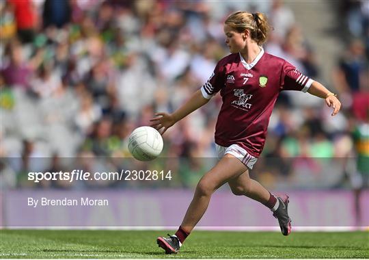 INTO Cumann na mBunscol GAA Respect Exhibition Go Games at GAA All-Ireland Senior Football Championship Final INTO Cumann na mBunscol GAA Respect Exhibition Go Games at GAA All-Ireland Senior Football Championship Final