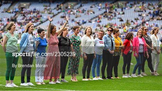 Jubilee teams at the TG4 All-Ireland Ladies Football Championship Finals