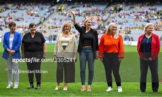 Jubilee teams at the TG4 All-Ireland Ladies Football Championship Finals