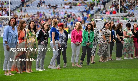 Jubilee teams at the TG4 All-Ireland Ladies Football Championship Finals