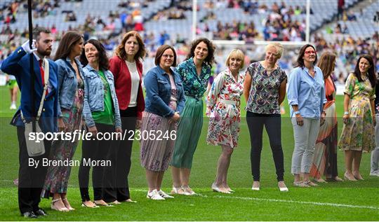 Jubilee teams at the TG4 All-Ireland Ladies Football Championship Finals