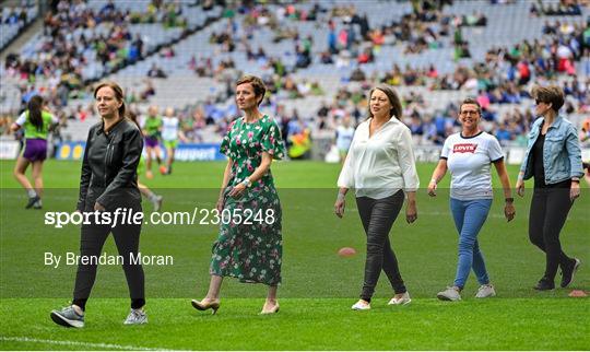 Jubilee teams at the TG4 All-Ireland Ladies Football Championship Finals