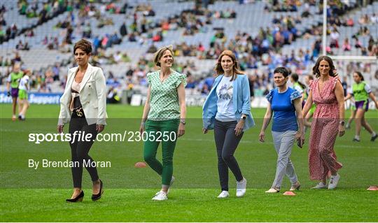 Jubilee teams at the TG4 All-Ireland Ladies Football Championship Finals