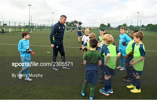 Stephen Kenny - INTERSPORT Elverys FAI Summer Soccer Schools visit Stephen Kenny - INTERSPORT Elverys FAI Summer Soccer Schools visit