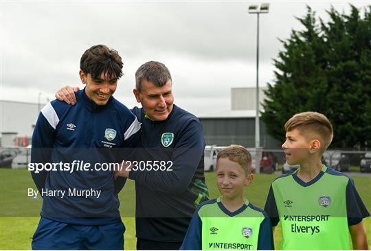 Stephen Kenny - INTERSPORT Elverys FAI Summer Soccer Schools visit Stephen Kenny - INTERSPORT Elverys FAI Summer Soccer Schools visit