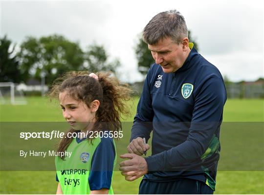 Stephen Kenny - INTERSPORT Elverys FAI Summer Soccer Schools visit Stephen Kenny - INTERSPORT Elverys FAI Summer Soccer Schools visit