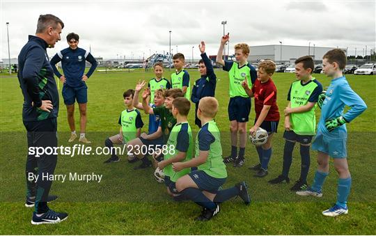 Stephen Kenny - INTERSPORT Elverys FAI Summer Soccer Schools visit Stephen Kenny - INTERSPORT Elverys FAI Summer Soccer Schools visit