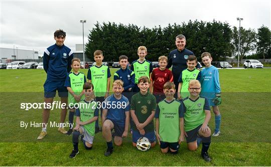 Stephen Kenny - INTERSPORT Elverys FAI Summer Soccer Schools visit Stephen Kenny - INTERSPORT Elverys FAI Summer Soccer Schools visit