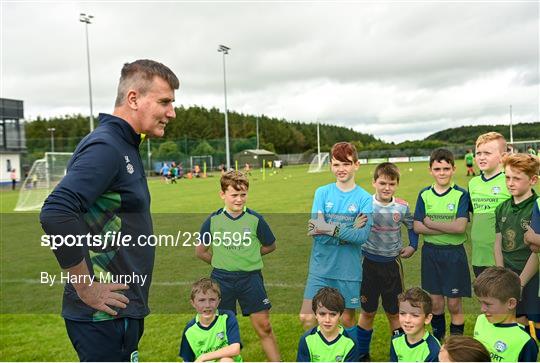 Stephen Kenny - INTERSPORT Elverys FAI Summer Soccer Schools visit Stephen Kenny - INTERSPORT Elverys FAI Summer Soccer Schools visit