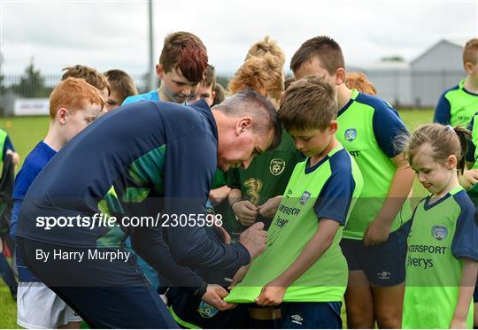 Stephen Kenny - INTERSPORT Elverys FAI Summer Soccer Schools visit Stephen Kenny - INTERSPORT Elverys FAI Summer Soccer Schools visit