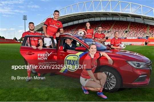 FREE NOW announced as Munster Rugby's Official Mobility Partner until 2025