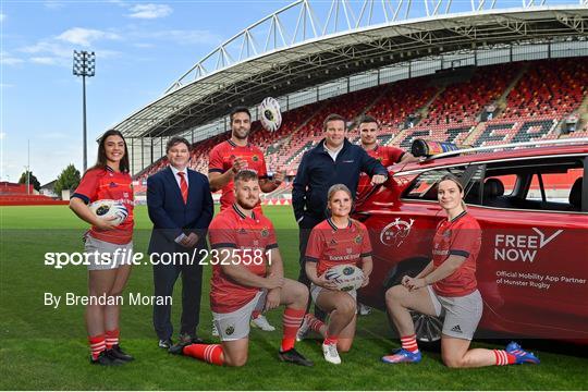 FREE NOW announced as Munster Rugby's Official Mobility Partner until 2025 FREE NOW announced as Munster Rugby's Official Mobility Partner until 2025
