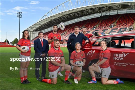 FREE NOW announced as Munster Rugby's Official Mobility Partner until 2025