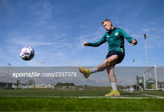 Republic of Ireland Training Session and Press Conference