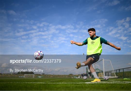 Republic of Ireland Training Session and Press Conference Republic of Ireland Training Session and Press Conference