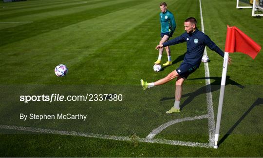 Republic of Ireland Training Session and Press Conference Republic of Ireland Training Session and Press Conference
