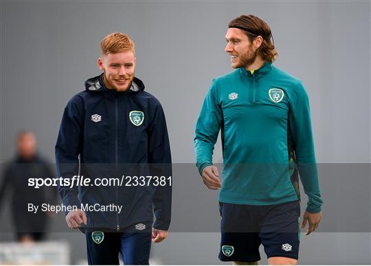 Republic of Ireland Training Session and Press Conference