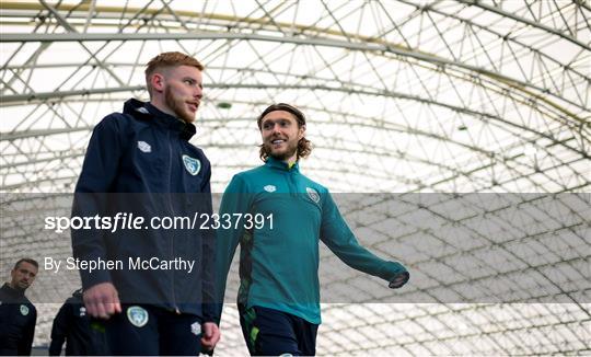 Republic of Ireland Training Session and Press Conference Republic of Ireland Training Session and Press Conference