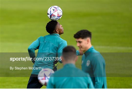 Republic of Ireland Training Session and Press Conference Republic of Ireland Training Session and Press Conference