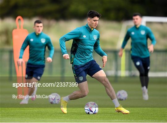 Republic of Ireland Training Session and Press Conference Republic of Ireland Training Session and Press Conference