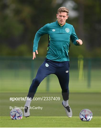 Republic of Ireland Training Session and Press Conference