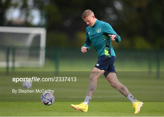 Republic of Ireland Training Session and Press Conference Republic of Ireland Training Session and Press Conference