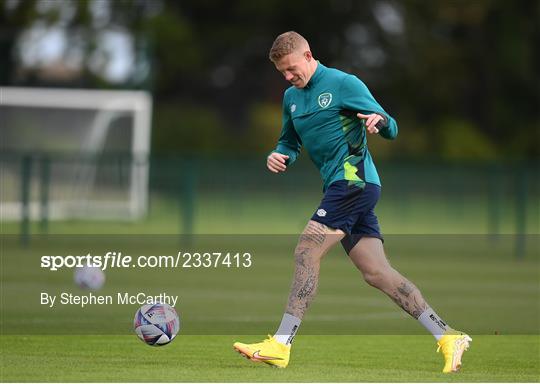 Republic of Ireland Training Session and Press Conference