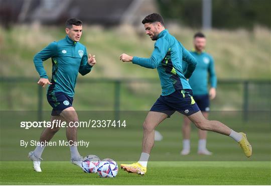 Republic of Ireland Training Session and Press Conference Republic of Ireland Training Session and Press Conference