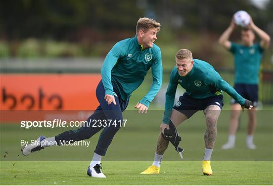 Republic of Ireland Training Session and Press Conference