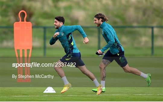 Republic of Ireland Training Session and Press Conference Republic of Ireland Training Session and Press Conference