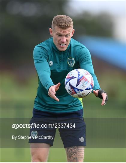 Republic of Ireland Training Session and Press Conference Republic of Ireland Training Session and Press Conference