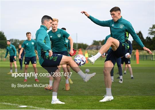 Republic of Ireland Training Session and Press Conference Republic of Ireland Training Session and Press Conference