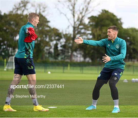 Republic of Ireland Training Session and Press Conference