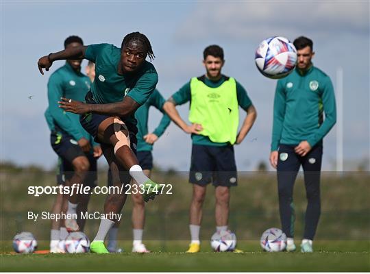 Republic of Ireland Training Session and Press Conference Republic of Ireland Training Session and Press Conference