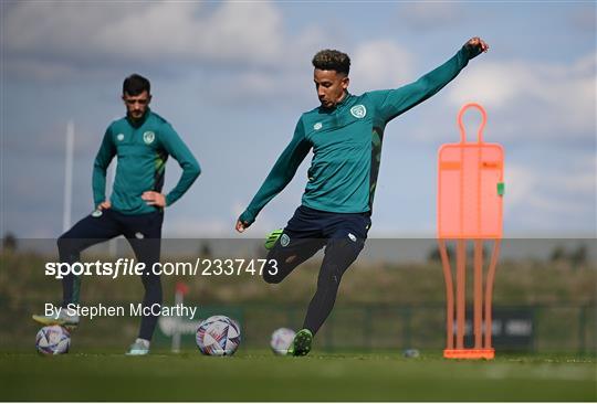 Republic of Ireland Training Session and Press Conference Republic of Ireland Training Session and Press Conference
