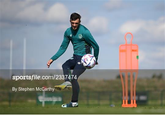 Republic of Ireland Training Session and Press Conference Republic of Ireland Training Session and Press Conference
