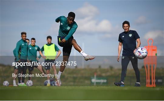 Republic of Ireland Training Session and Press Conference Republic of Ireland Training Session and Press Conference