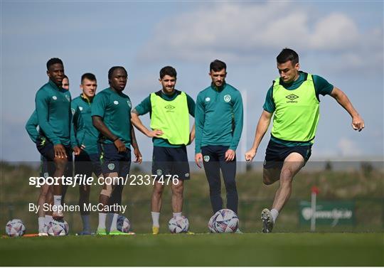 Republic of Ireland Training Session and Press Conference Republic of Ireland Training Session and Press Conference