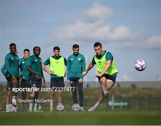 Republic of Ireland Training Session and Press Conference Republic of Ireland Training Session and Press Conference