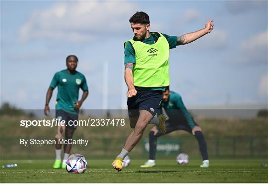 Republic of Ireland Training Session and Press Conference Republic of Ireland Training Session and Press Conference