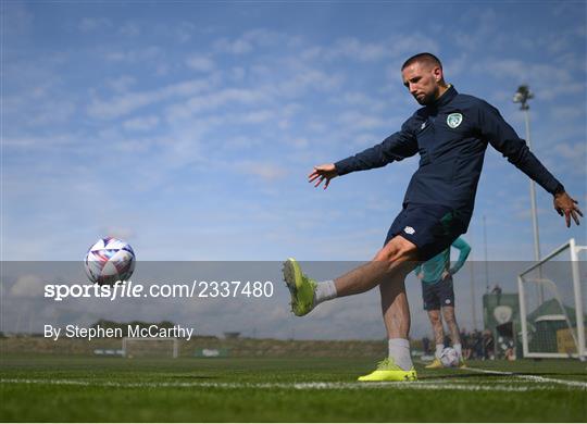 Republic of Ireland Training Session and Press Conference Republic of Ireland Training Session and Press Conference