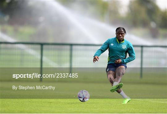 Republic of Ireland Training Session and Press Conference Republic of Ireland Training Session and Press Conference