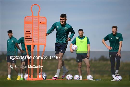 Republic of Ireland Training Session and Press Conference Republic of Ireland Training Session and Press Conference