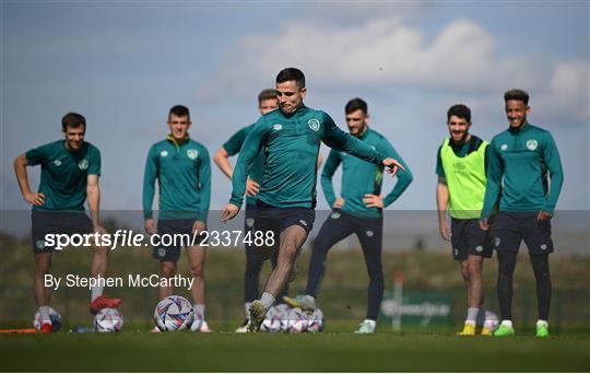 Republic of Ireland Training Session and Press Conference Republic of Ireland Training Session and Press Conference
