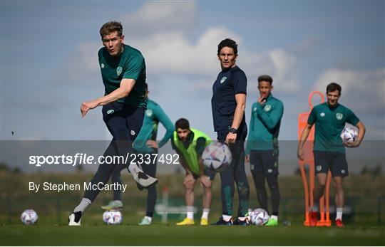 Republic of Ireland Training Session and Press Conference Republic of Ireland Training Session and Press Conference