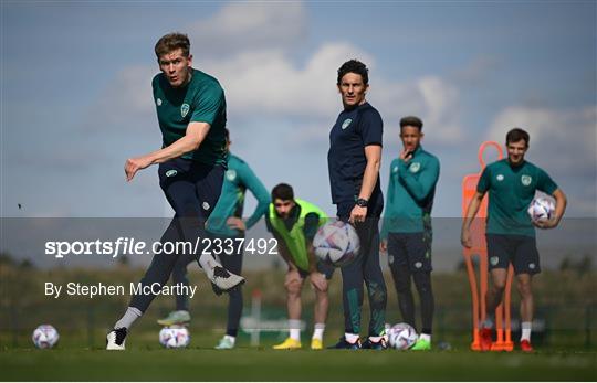 Republic of Ireland Training Session and Press Conference