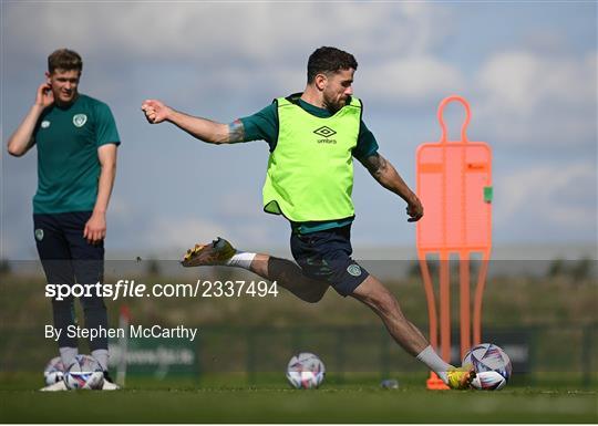 Republic of Ireland Training Session and Press Conference Republic of Ireland Training Session and Press Conference
