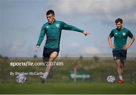 Republic of Ireland Training Session and Press Conference Republic of Ireland Training Session and Press Conference