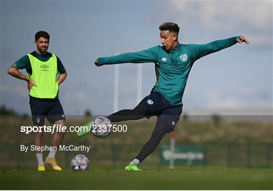 Republic of Ireland Training Session and Press Conference Republic of Ireland Training Session and Press Conference