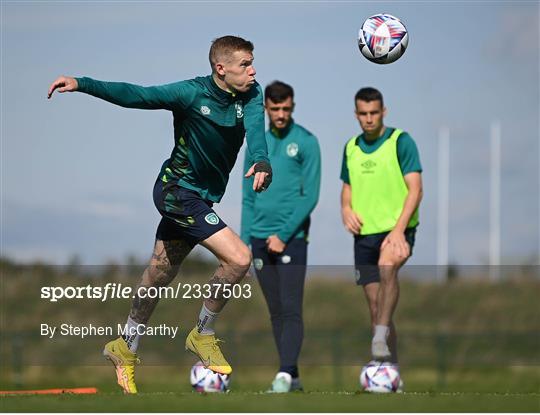 Republic of Ireland Training Session and Press Conference Republic of Ireland Training Session and Press Conference